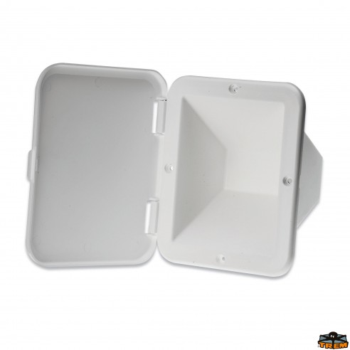 Step and recessed compartment for fuel cap with door - Octopussy Line