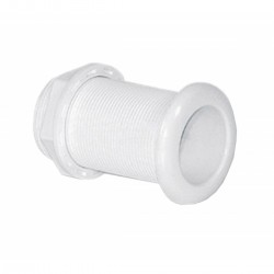 Witte plastic zeeafvoer
