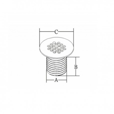 Desagüe de acero inoxidable AISI 316