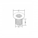 Drain en acier inoxydable AISI 316
