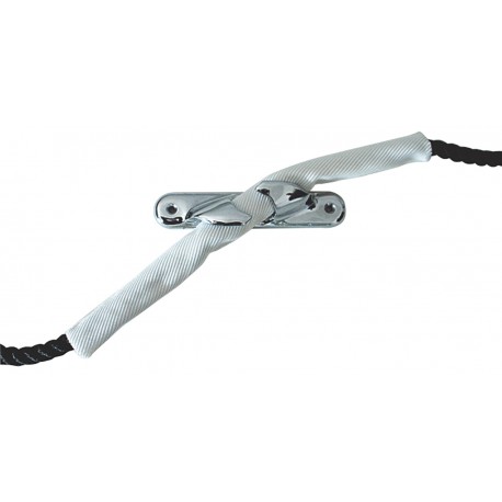 Protège-corde en polyester blanc - Fermeture velcro