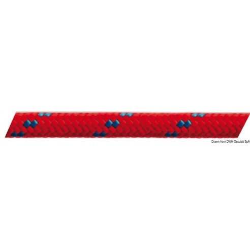 Tresse double avec marqueur polyester Ø 14 mm. 150 m.