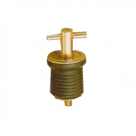 Polished brass cap with lever adjustment