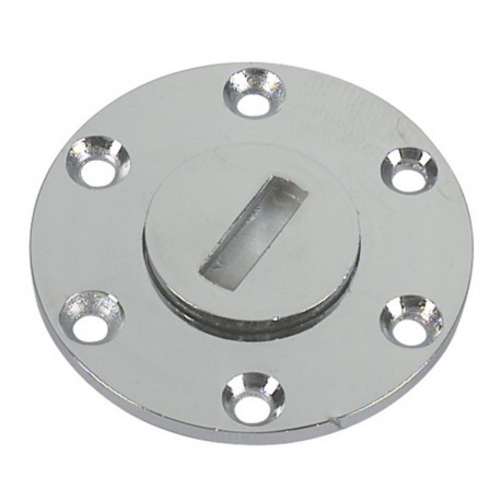 Chromed brass water drain plug