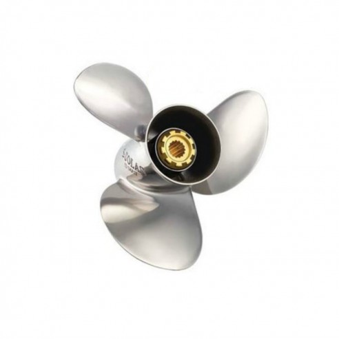 3-Blatt-Stahlpropeller Steigung 14 3/4 - Solas