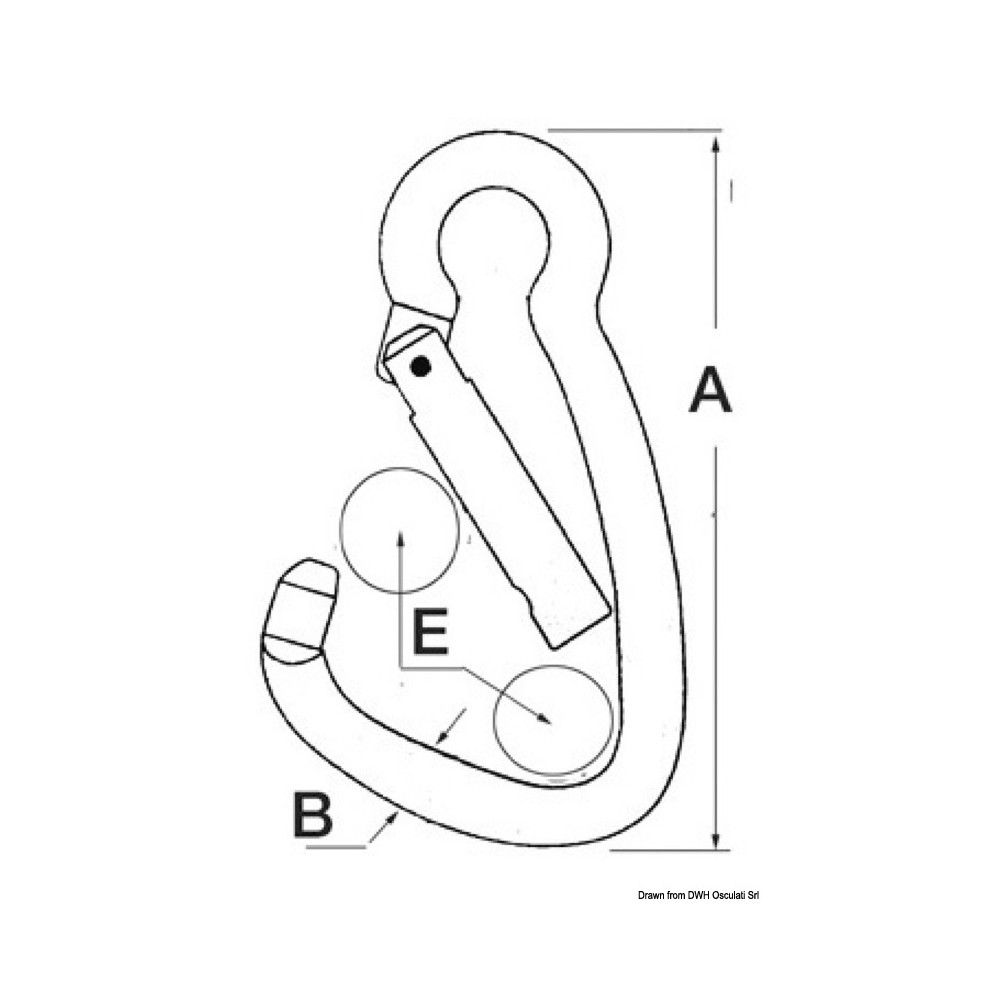 Alele 10 Moschettoni A D In Acciaio Inox 304 - Maglie Rapide Di Bloccaggio Per Catene, Zaini, Campeggio (M4, 4 Cm)