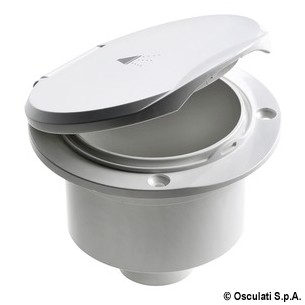 Caja y tapa Evo clásica con orificio trasero - Osculati
