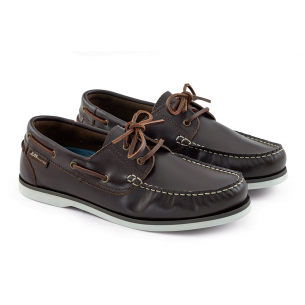 Crew brown leather boat shoes - Plastimo