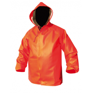 Veste cirée en PVC orange