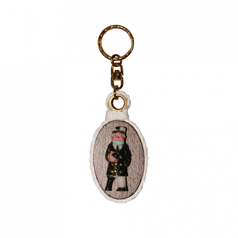 Captain model brass key ring