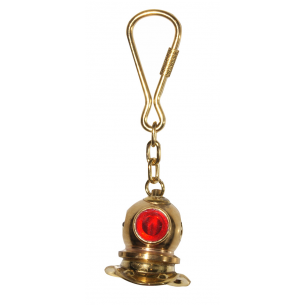 Brass key ring model "Diving Suit"