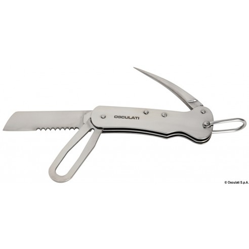 Stainless steel multipurpose knife - Osculati