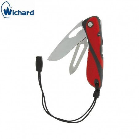 Yellow Offshore knife with anklet and trigger opener - Wichard