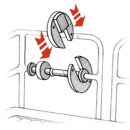 Verstärkte Kunststoffseiltrommel