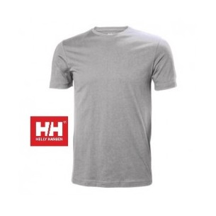 Gray Cotton Crew T-Shirt - Helly Hansen