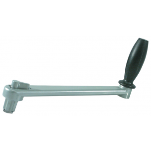 250 mm anodized aluminum winch handle with lock