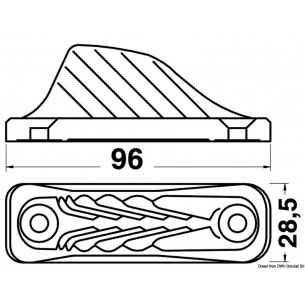 CL201 Fast sentral klemmeklemme i nylon 2