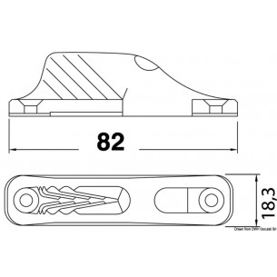 Nylon central fixe CL203 - Clamcleat 2