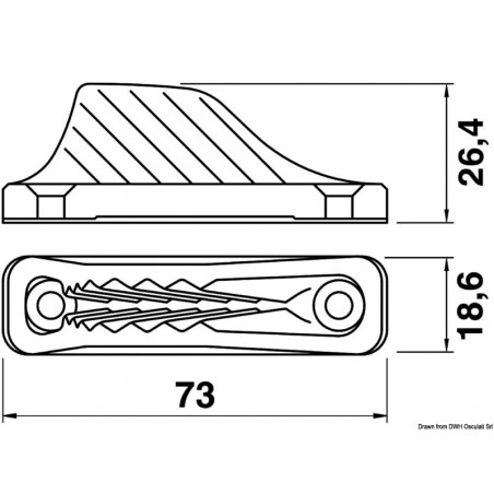 Nylon central fijo CL209 Clamcleat