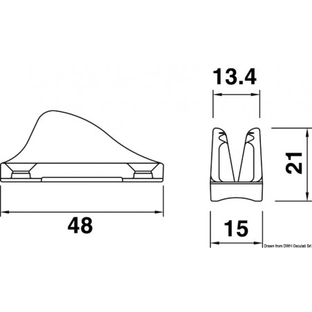 CL222 Aluminium fast senterklemme