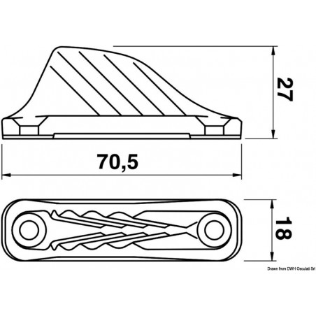 CL254 Aluminium Fast Centrumklämma