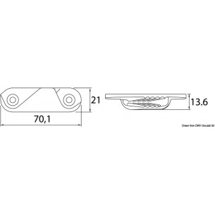 CL259 right fixed aluminum choker - Clamcleat 2
