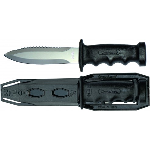 Supertotem diving knife 12.4 cm blade. - Cressi