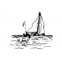 Regulatory floating rope for ring lifebuoy