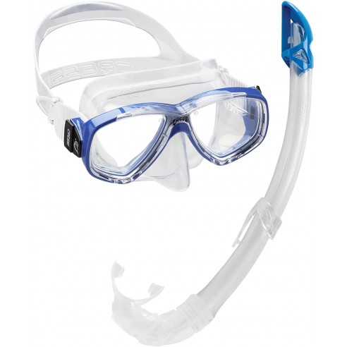 Maske und Mundstück Perla Mexico transparent für Erwachsene - Cressi