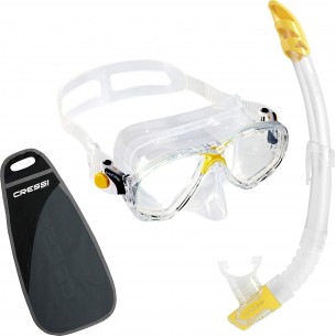 Maschera e boccaglio Marea + Gamma trasparente per adulti - Cressi