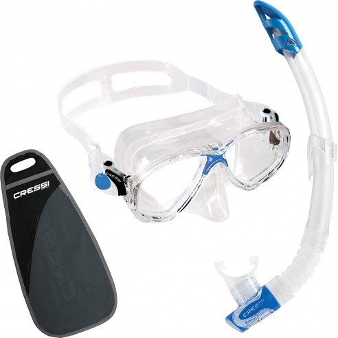 Cressi Marea Mask and Snorkel + Transparent Adult Range - Cressi