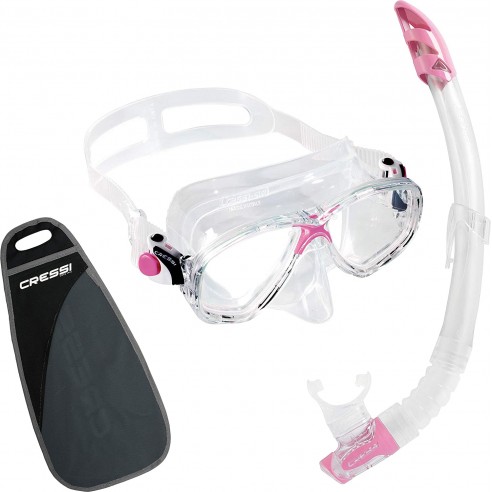 Masque et tuba Cressi Marea + Gamme Adulte Transparent - Cressi