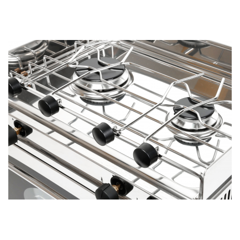 Ein Zweiflammenkocher mit Backofen - Eno