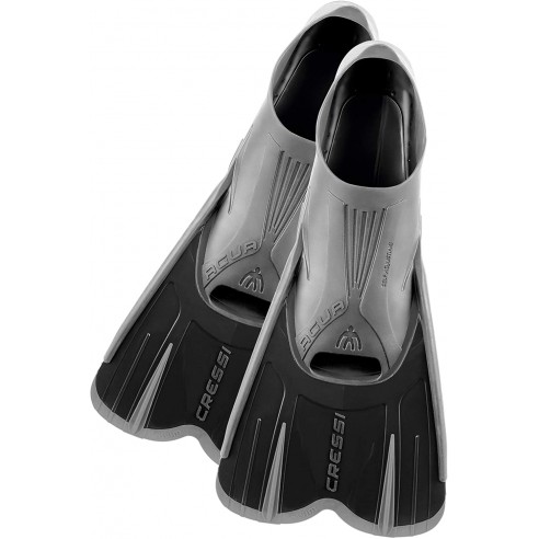Cressi Agua Short Fins Black Foot Pocket Fins