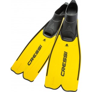Rondinella Fins Yellow Foot Pocket Fins - Cressi