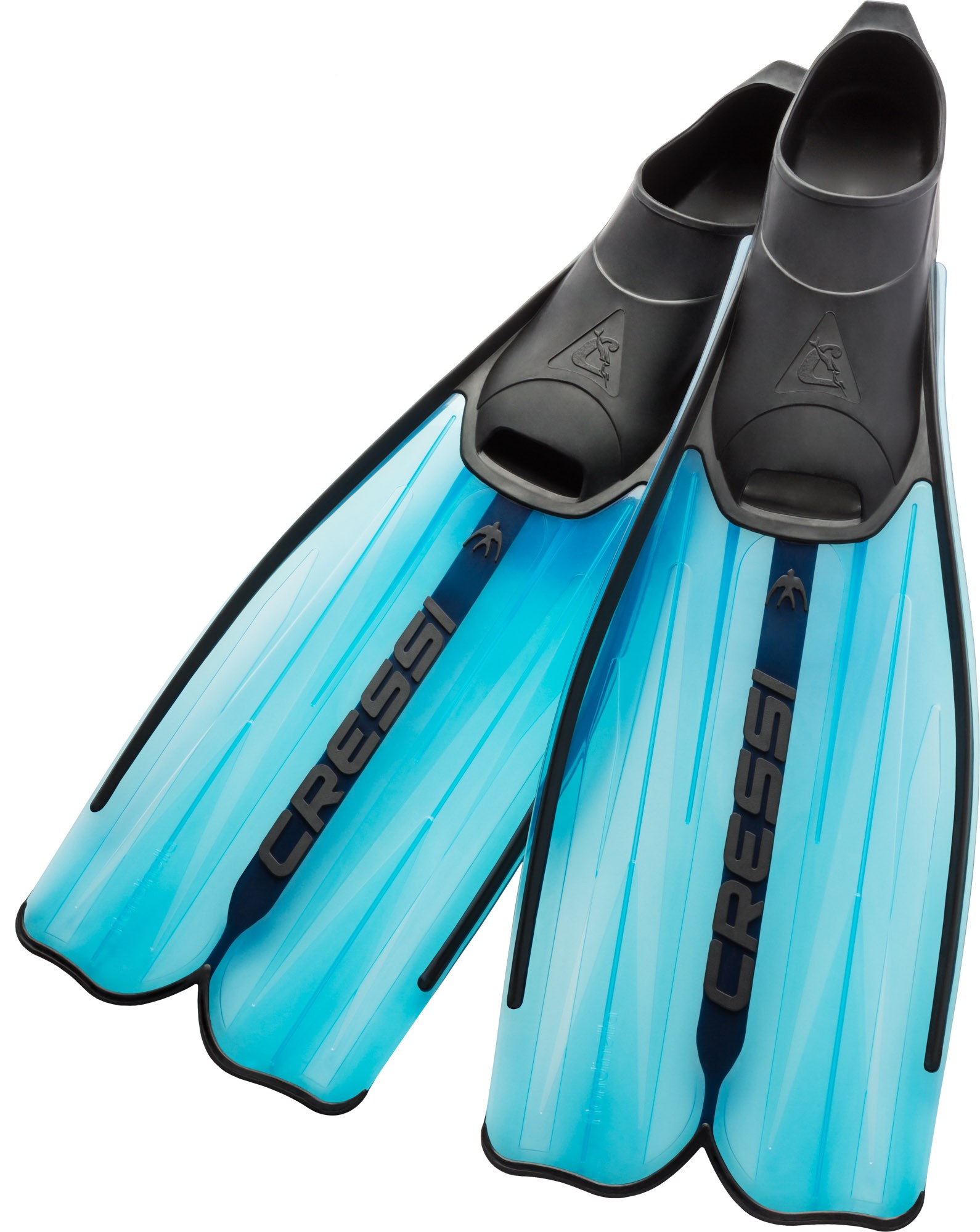 Pinne a scarpetta Rondinella Fins azzurre - Cressi : Taglia - 39-40