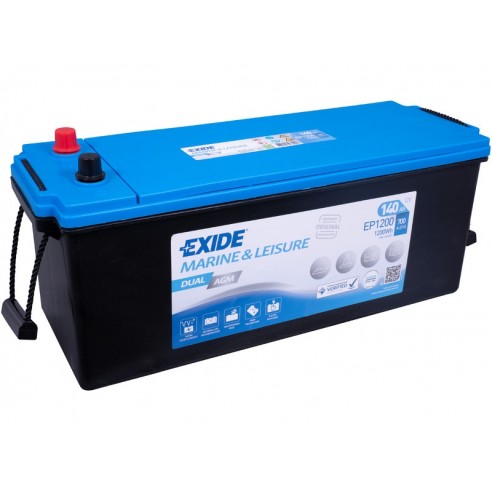 Batteria Exide Dual AGM 12 V 140 Ah per avviamento e servizi EP1200