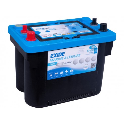 Batteria Exide Dual AGM 12 V 50 Ah per avviamento e servizi EP450