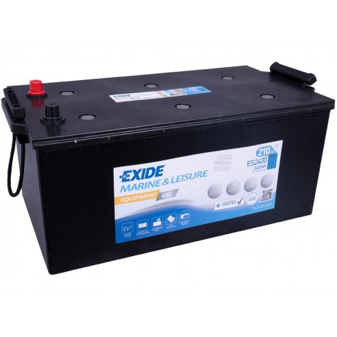 Exide Equipment GEL 12 V 210 Ah batterie de démarrage et de service ES2400