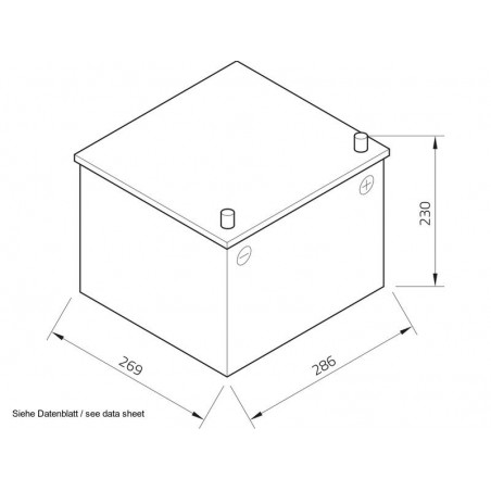 Exide Equipment GEL 12 V 110 Ah battery for starting and services ES1200