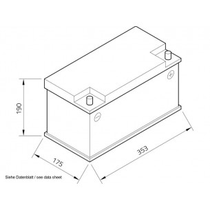 Exide Equipment GEL 12 V 80 Ah battery for starting and services ES900 2