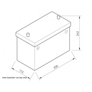 Exide Equipment GEL 12 V 85 Ah Starter and Service Battery ES950 2