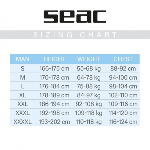 Men's short wetsuit Look neoprene 2.5 mm. - Seac