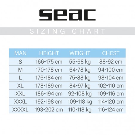 Men's short wetsuit Look neoprene 2.5 mm. - Seac