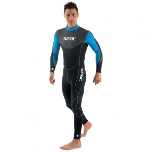 Sense men's 3 mm neoprene long diving wetsuit. - Seac