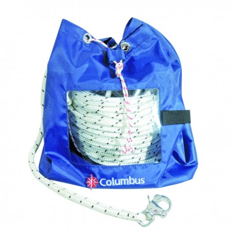 Poche à cordon/objet avec poignée de transport.