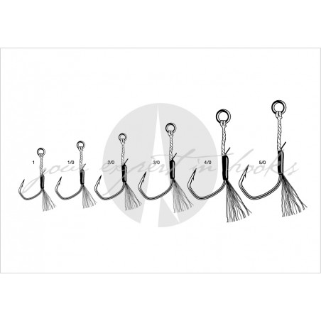 VMC Assist 7117SA crochet d'assistance simple No. 3/0