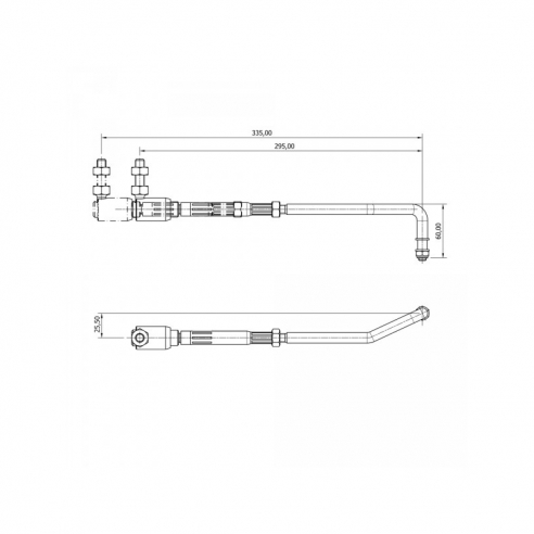 Adjustable control rod for all engines