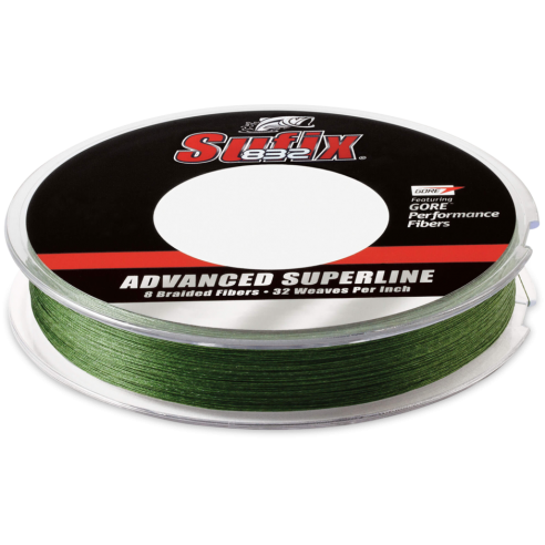 Sufix Braid 832 0.15 MM. 250M vis green braid