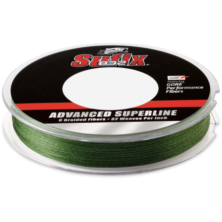 Sufix Braid 832 0.15 MM. 250M braided line, vis green